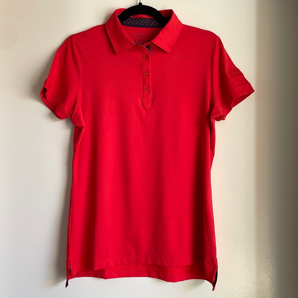 Peter Millar Red Golf Polo Shirt Lexus Champions for Charity.